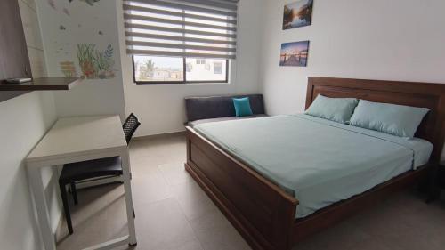 Postel nebo postele na pokoji v ubytování Arenal's Beach Home