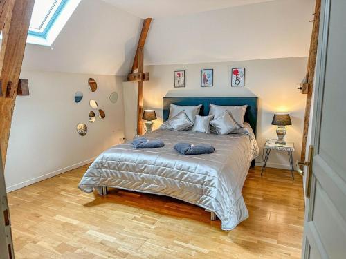 Postel nebo postele na pokoji v ubytování Kermajic 10