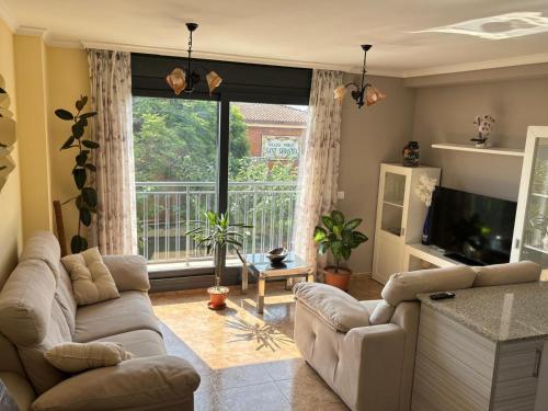 Χώρος καθιστικού στο Apartamento elegante junto al mar- Vinarós