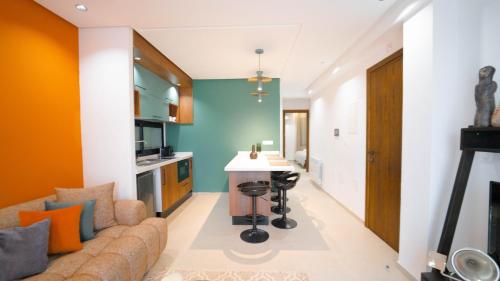 Posezení v ubytování Aurora Piscine Chauffée à quelques pas de la mer