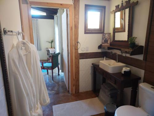 Koupelna v ubytování Vale das Águas