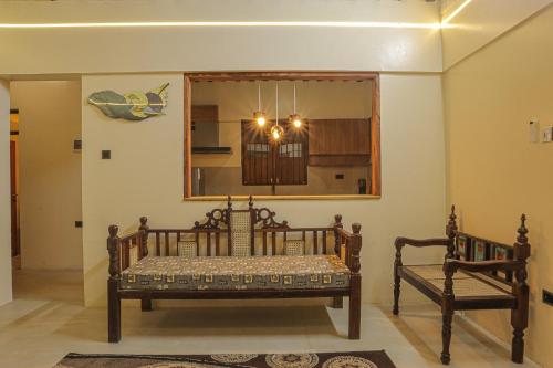 Posezení v ubytování Mkunazini House