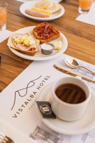 Možnosti snídaně pro hosty v ubytování Vistalba Hotel Aparts & Suites