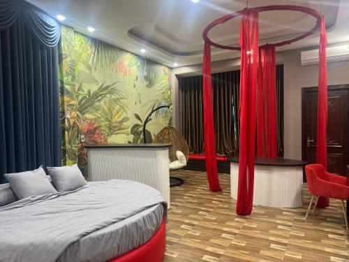 Postel nebo postele na pokoji v ubytování Heaven