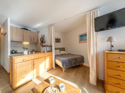 Studio sud skis aux pieds à Val-d'Isère, animaux acceptés