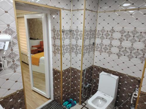 Ένα μπάνιο στο Euro Hotel Quba