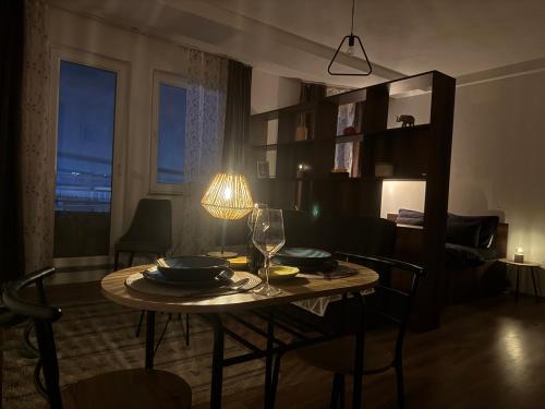 Χώρος καθιστικού στο Mimosa Apartments