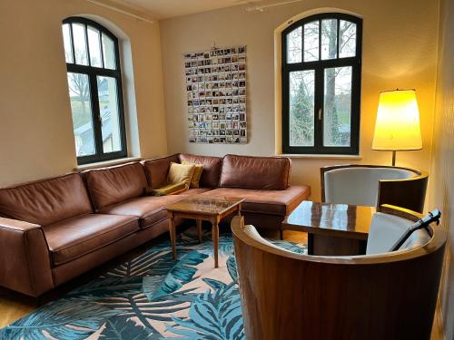 Posezení v ubytování Luxus-Ferienwohnung in der Sternkopf-Engel-Villa