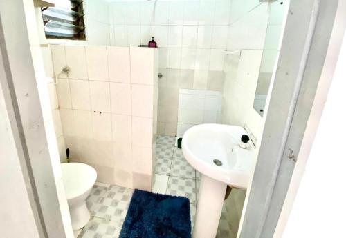 Koupelna v ubytování Marieella homes