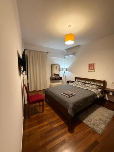 Postel nebo postele na pokoji v ubytování sea view