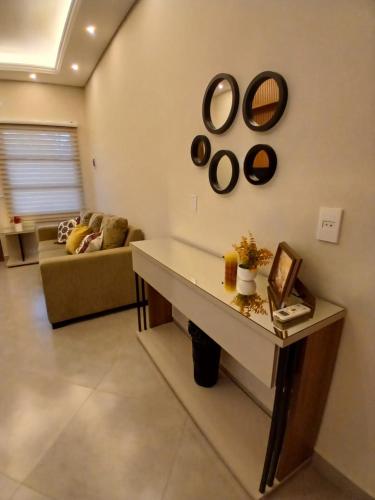 Posezení v ubytování Coqueto y cómodo Duplex