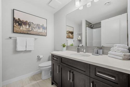 Koupelna v ubytování The Herron Rise Retreat