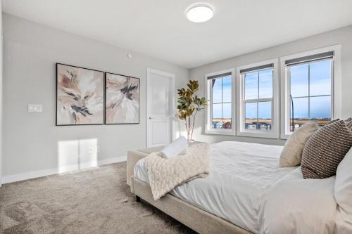 Postel nebo postele na pokoji v ubytování The Herron Rise Retreat