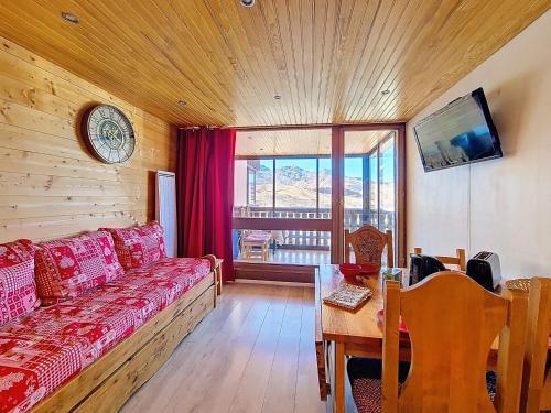 Studio lumineux 34m², Balcon, Pied des pistes, 4 pers.
