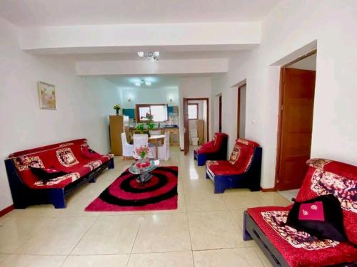 Posezení v ubytování La maison blanche