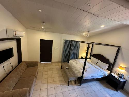 Ένα ή περισσότερα κρεβάτια σε δωμάτιο στο Hotel Morning inn