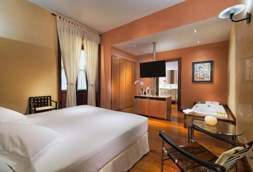 Letto o letti in una camera di Hotel San Roque