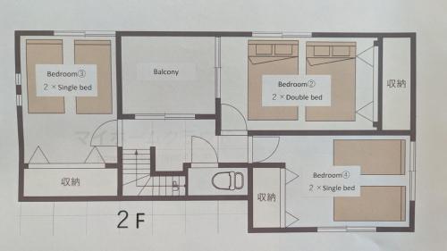 Κάτοψη του Chatan Beachside House