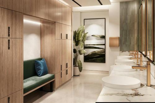 Ένα μπάνιο στο Vintage Grand Hotel Apartments Dubai