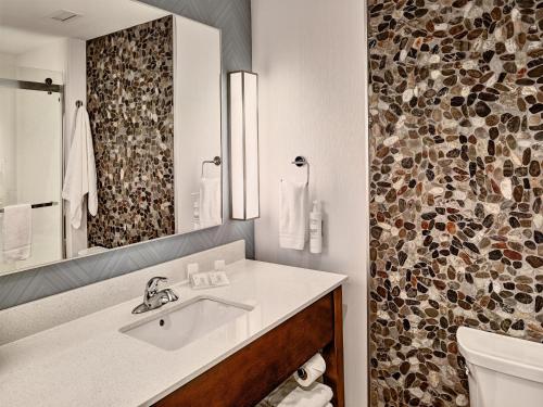 Ένα μπάνιο στο Hilton Garden Inn Pigeon Forge