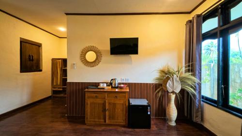 Μια τηλεόραση ή/και κέντρο ψυχαγωγίας στο Ananda B&B