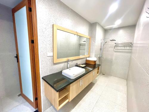 Koupelna v ubytování Vinh Loc Garden Villa