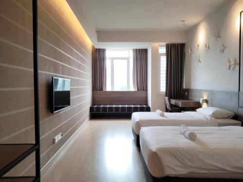 Кровать или кровати в номере Oneiro Windmill Upon Hills