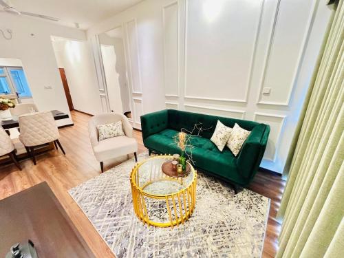 Χώρος καθιστικού στο The Golfside Luxe