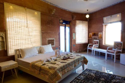 Posezení v ubytování prachin haveli