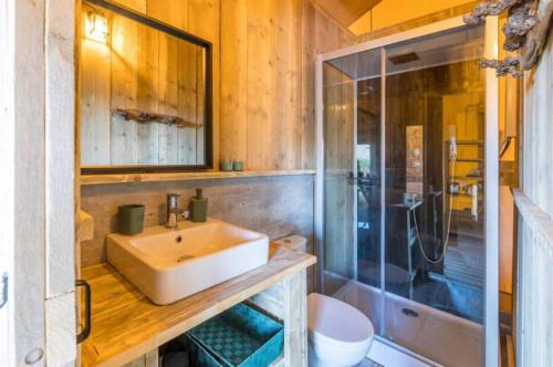 Koupelna v ubytování Camping - Piscine - ccbbaah