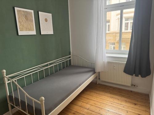 Postel nebo postele na pokoji v ubytování Appartement "Maria" mit 3 Schlafzimmern in Zeitz