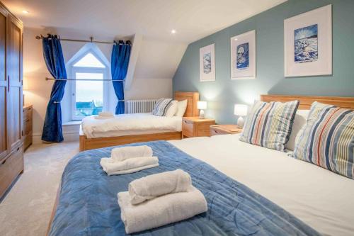 Ένα ή περισσότερα κρεβάτια σε δωμάτιο στο The Retreat - 5 Bedroom House - Horton