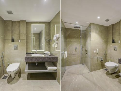 Koupelna v ubytování Sunday Hotel Vadodara