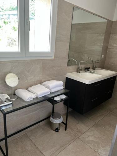 Ένα μπάνιο στο Les Bergeries