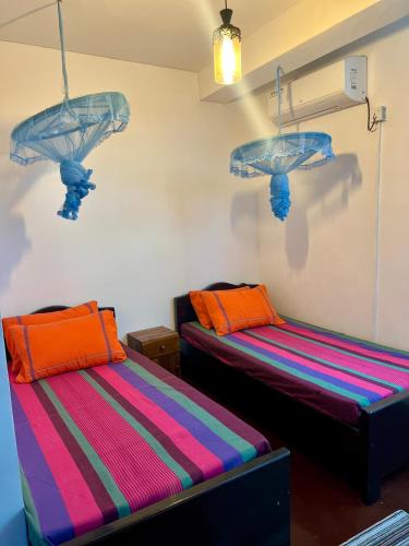 Postel nebo postele na pokoji v ubytování City View Apartment