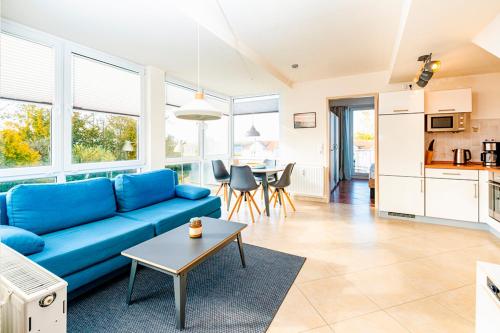 Η κουζίνα ή μικρή κουζίνα στο Residenz Meeresblick D Fewo 18