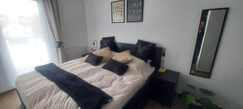 Ένα ή περισσότερα κρεβάτια σε δωμάτιο στο Apartament Black Oak