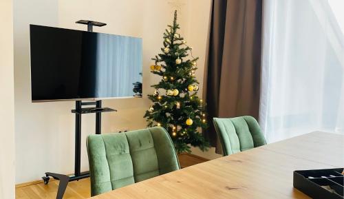 Μια τηλεόραση ή/και κέντρο ψυχαγωγίας στο APSTAY Eggenberg I Self Check-in I Parking option