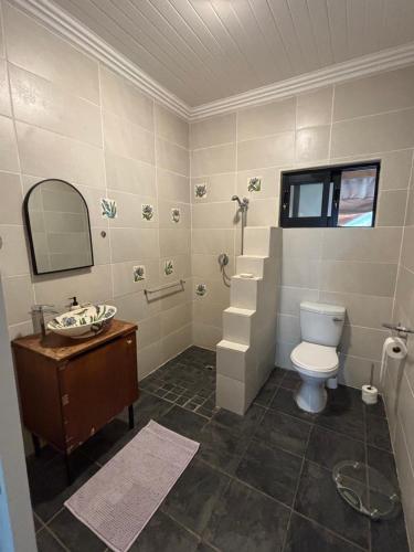 Ένα μπάνιο στο Kleine Croft Farm Cottage