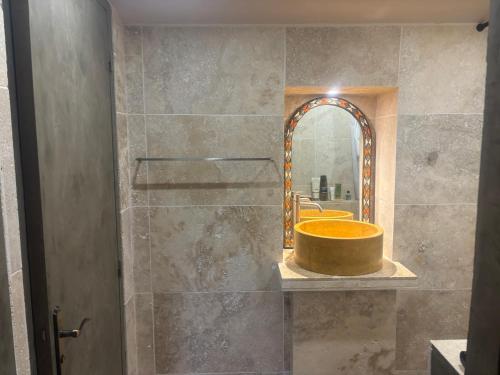 Koupelna v ubytování Les collines de chandieu