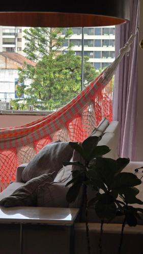 Μπαλκόνι ή βεράντα στο Apartamento próximo à Beira-Mar de Florianópolis