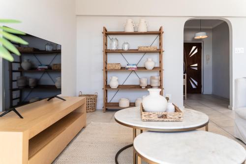 Χώρος καθιστικού στο Sandy Lodge 201