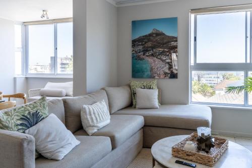 Χώρος καθιστικού στο Sandy Lodge 201