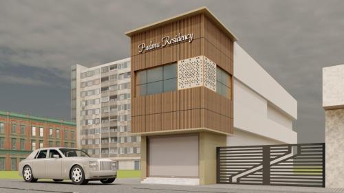 a car parked in front of a building at Padma residency in Coimbatore