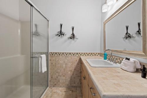 Koupelna v ubytování Big Bear