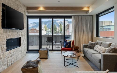 Χώρος καθιστικού στο Jackson Hole - Arts District West #203