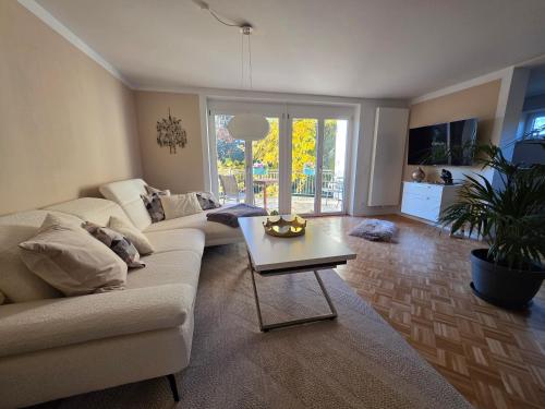 TV a/nebo společenská místnost v ubytování Jeanys Walhalla Suite in Donaustauf 11 km von Regensburg am Donauradweg