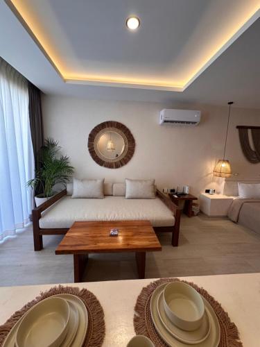 Χώρος καθιστικού στο Casa Makräm