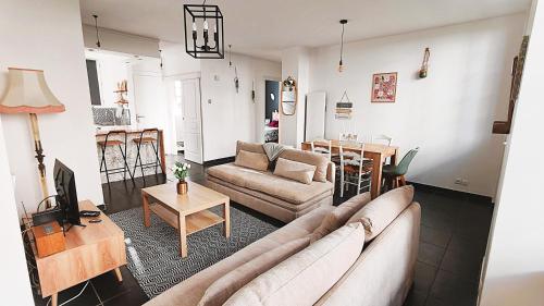 Posezení v ubytování Cosy Vénus - T3 - balcon & Stationnement gratuit