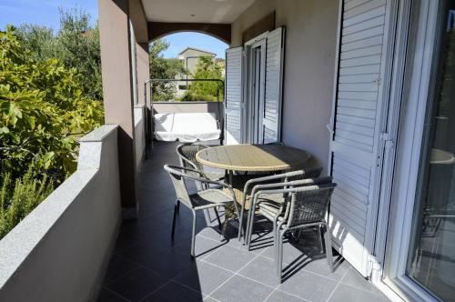 Balkón nebo terasa v ubytování Wohnung In Vinišće Mit Privatem Parkplatz